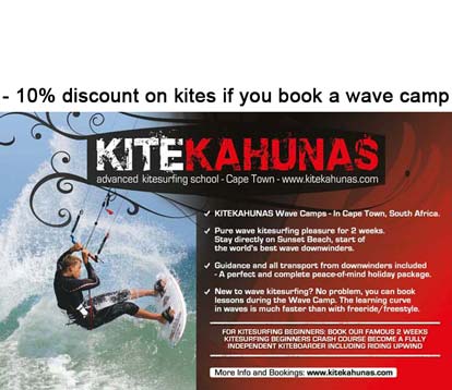 Wave kitesurfing